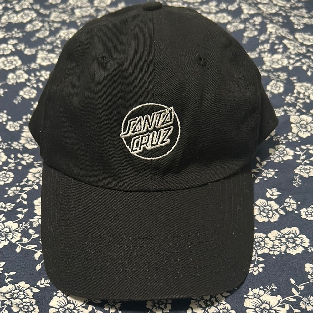 Santa Cruz Black Baseball Cap